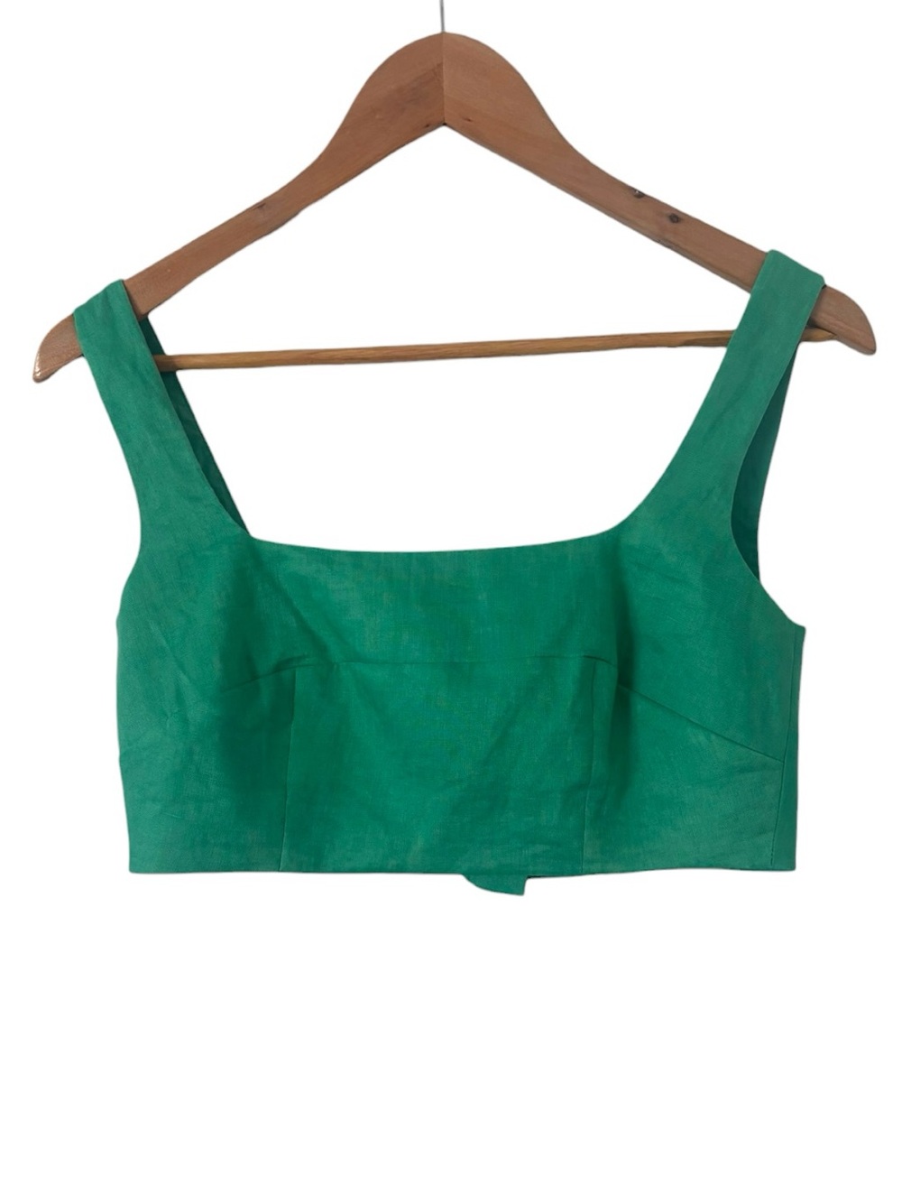 Saloni Linen Crop Top - Picture 2 of 4